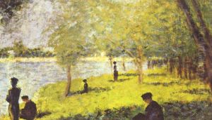 Groupe de personnages by Georges Seurat