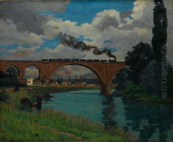 Railroad Bridge over the Marne at Joinville - view 1
