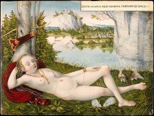 Nymph of the Spring by Lucas The Younger Cranach