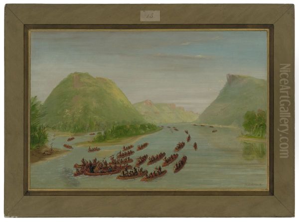 Father Hennepin and Two Companions Made Prisoners by the Sioux. April 1680 - view 1