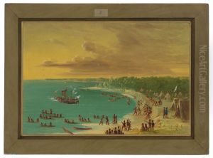 First Sailing of the Griffin on Lake Erie. August 7, 1679 by George Catlin