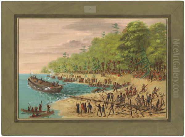 Launching of the Griffin. July 1679 - view 1
