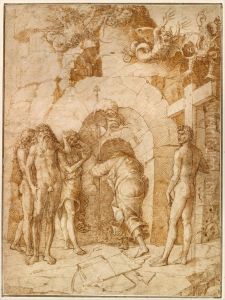 The Descent into Limbo by Andrea Mantegna