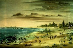 wreck of the aimable on the coast of texas