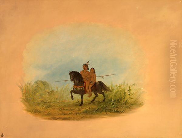 bride and groom on horseback - connibo - view 1