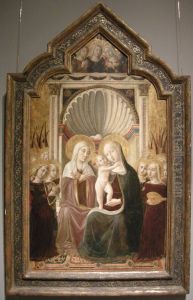 Saint Anne and the Virgin and Child Enthroned with Angels by Niccolo di Liberatore