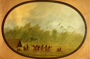 a connibo wigwam by George Catlin
