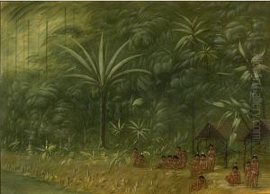 encampment of cocomas - looking ashore