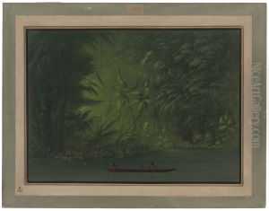 Entrance to a Lagoon, Shore of the Amazon by George Catlin