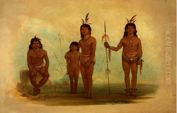 Four Goo-a-give Indians - view 1