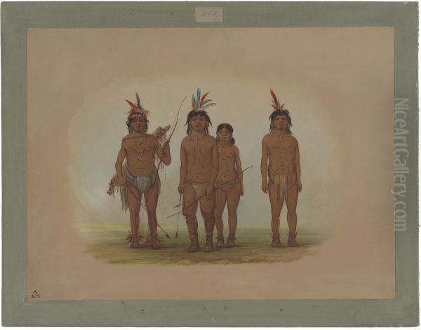 Four Macouchi Indians - view 1