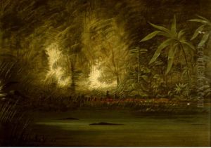 A Lagoon of the Upper Amazon by George Catlin
