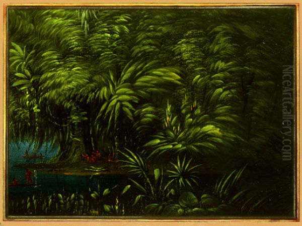 Luxuriant Forest on the Bank of the Amazon - view 1