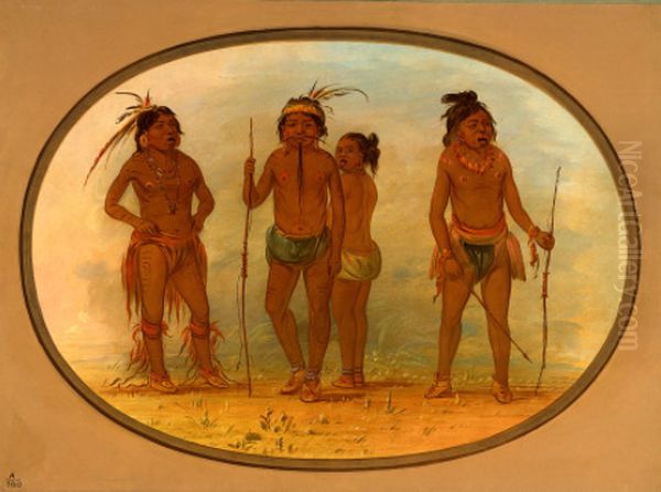 Members of the Botocudo Tribe - view 1