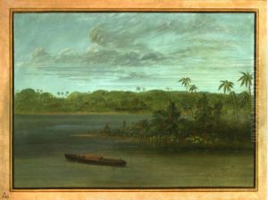 Mouth of the Rio Purus by George Catlin