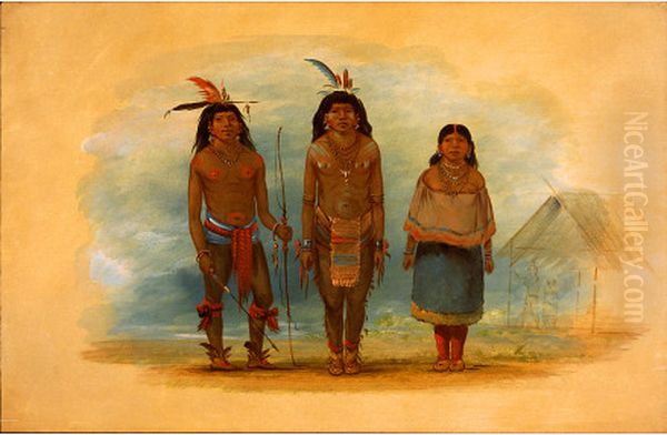 Three Taruma Indians - view 1