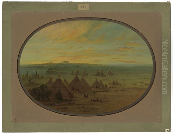 A Crow Village on the Salmon River - view 1