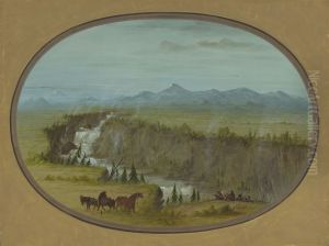 Falls of the Snake River by George Catlin