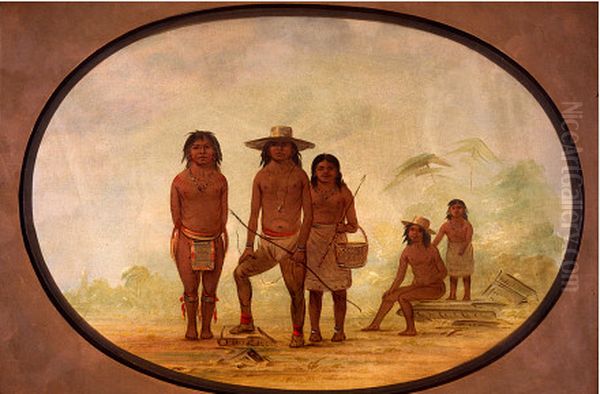 Five Maya Indians - view 1
