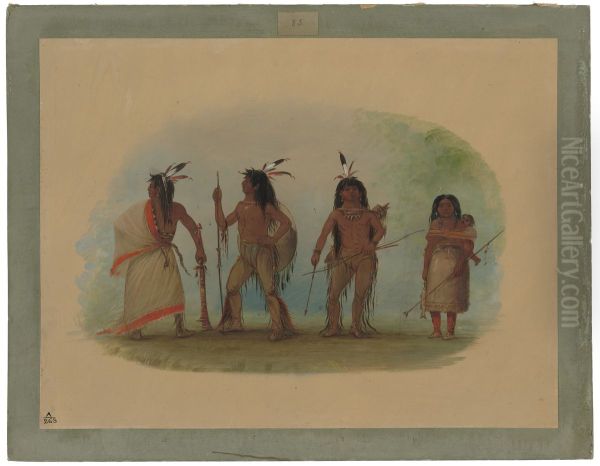 Four Apachee Indians - view 1