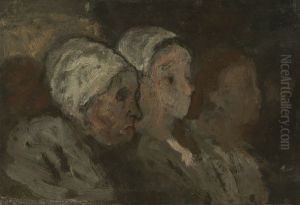 In Church by Honore Daumier