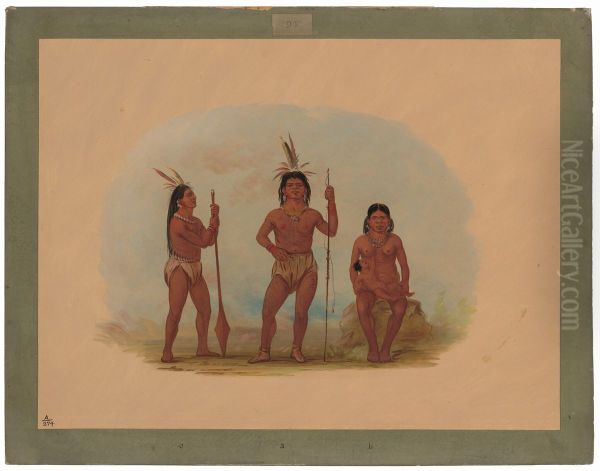 Klahoquaht Chief, His Wife, and Son - view 1