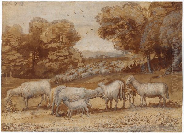 Landscape with Sheep - view 1
