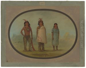 Two Chippewyan Warriors and a Woman
