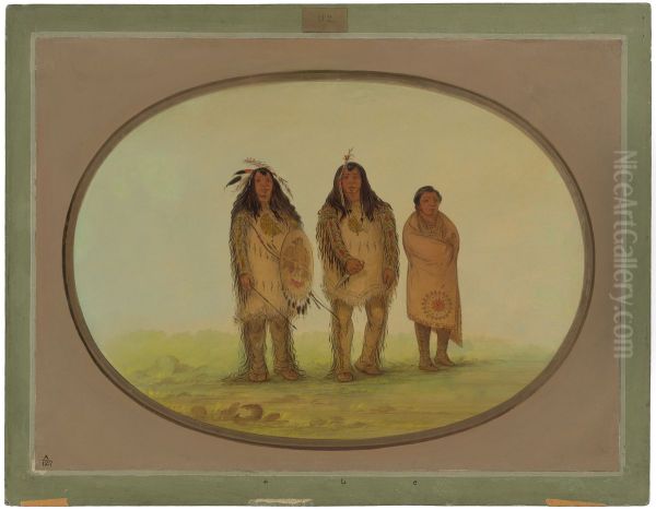Two Nezperce Warriors and a Boy C16286 - view 1