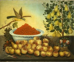 Fruit, Bird, and Dwarf Pear Tree