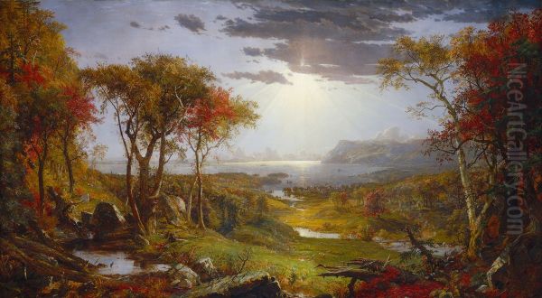 Autumn--On the Hudson River - view 1