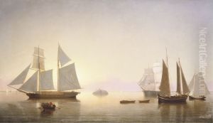 Becalmed off Halfway Rock