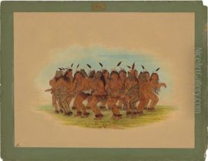 Bear Dance - K'nisteneux by George Catlin