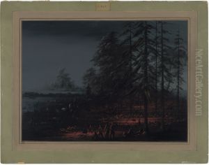 Bivouac of a Sioux War Party by George Catlin