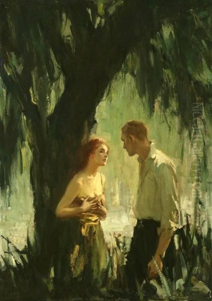 Couple Near A Tree - view 1