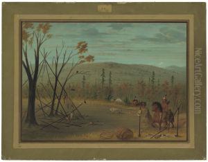 The Cheyenne Brothers Returning from Their Fall Hunt by George Catlin