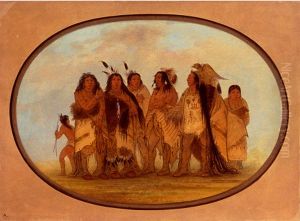 Distinguished Crow Indians by George Catlin
