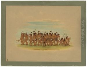 Dog Dance - Sioux by George Catlin