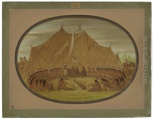 A Dog Feast - Sioux by George Catlin