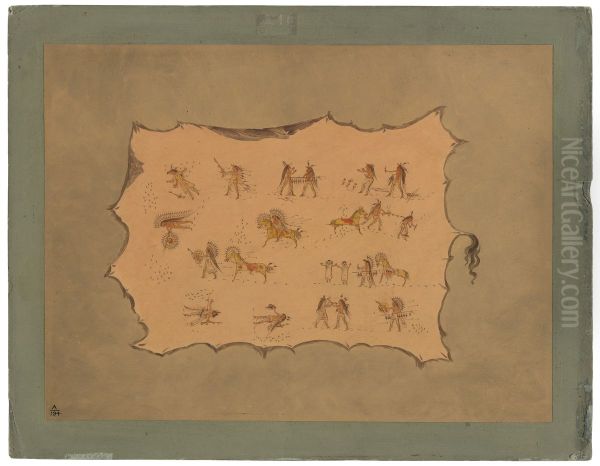 Facsimile of the Robe of Mah-to-toh-pa - Mandan - view 1
