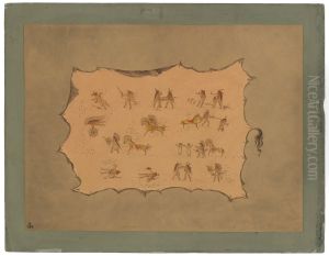 Facsimile of the Robe of Mah-to-toh-pa - Mandan by George Catlin