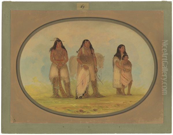 Four Kiowa Indians - view 1