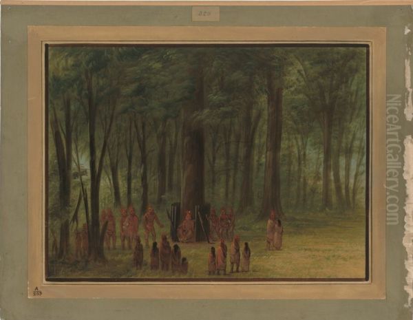 Funeral of Black Hawk - Saukie - view 1