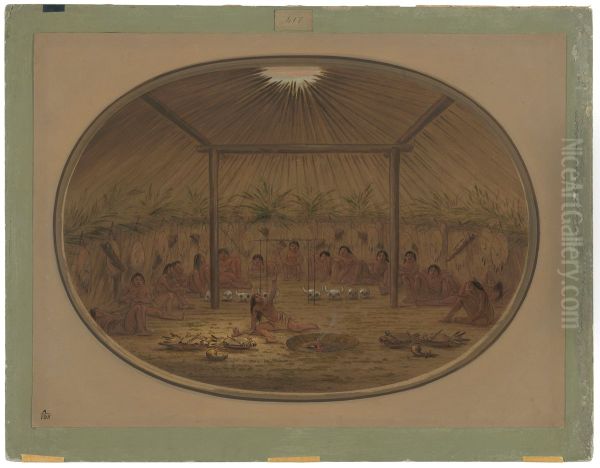 Mandan Ceremony - The Water Sinks Down - view 1