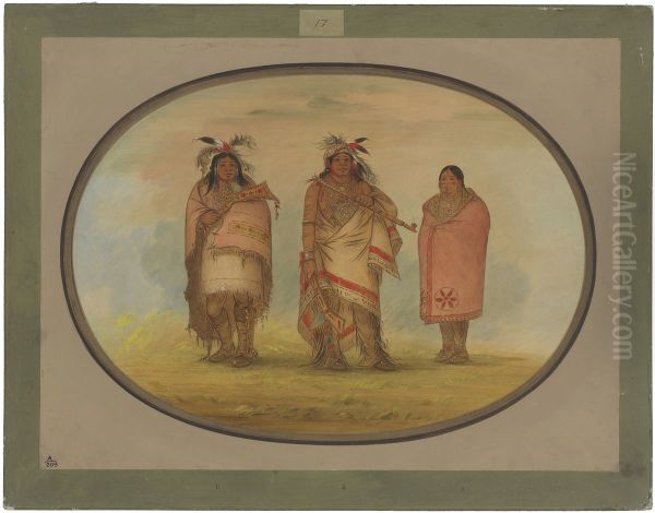Menomonie Chief, His Wife, and Son - view 1