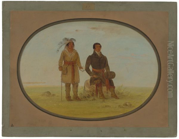 Mohigan Chief and a Missionary - view 1
