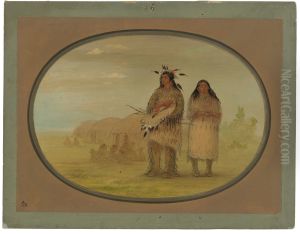 Riccarree Chief and His Wife by George Catlin