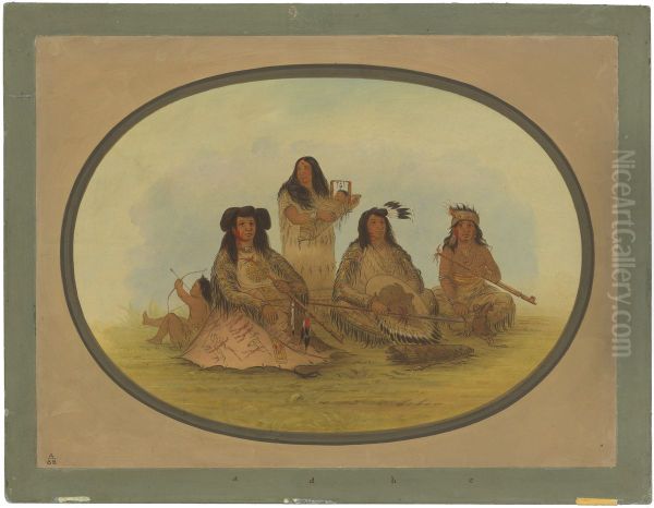 The Sioux Chief with Several Indians - view 1