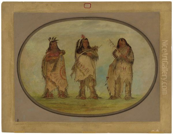 Three Distinguished Warriors of the Sioux Tribe - view 1
