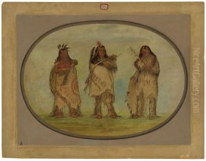 Three Distinguished Warriors of the Sioux Tribe by George Catlin